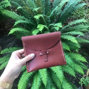 Genuine leather pouch/clutch